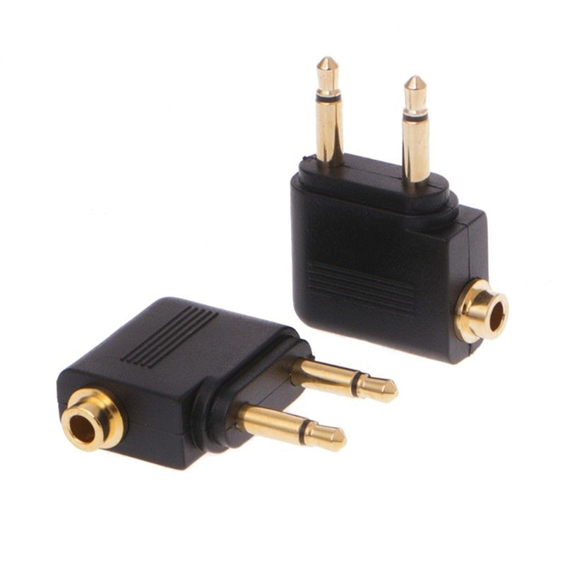 Earphone Splitter Jack - 1pc Oro Nichelato Aereo D'aria 3.5mm